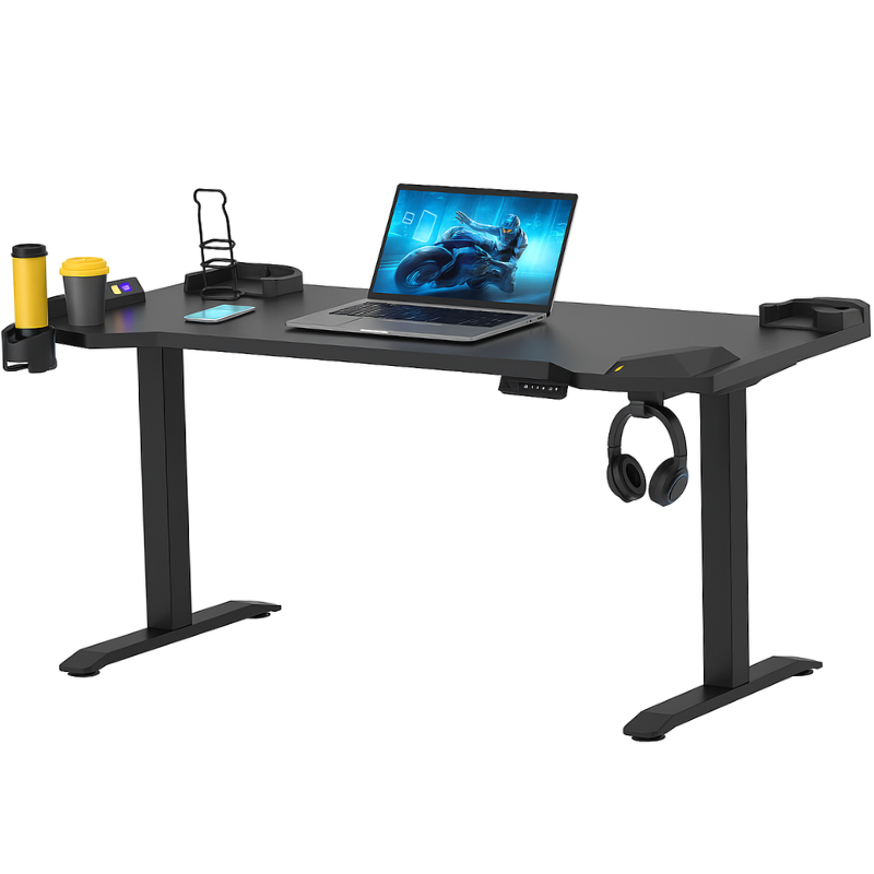 Bureau de jeu électrique réglable en hauteur assis - debout