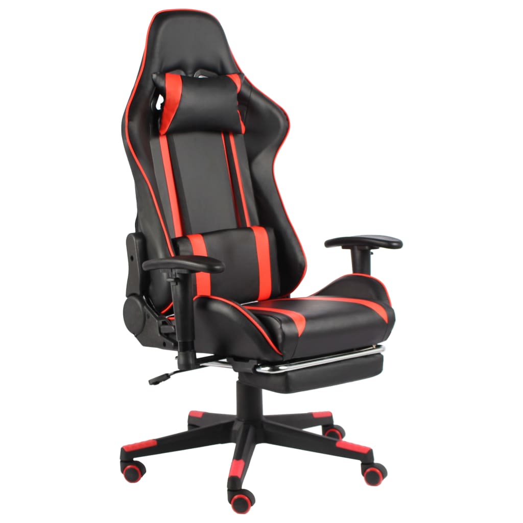 Chaise gamer ergonomique avec repose-pied