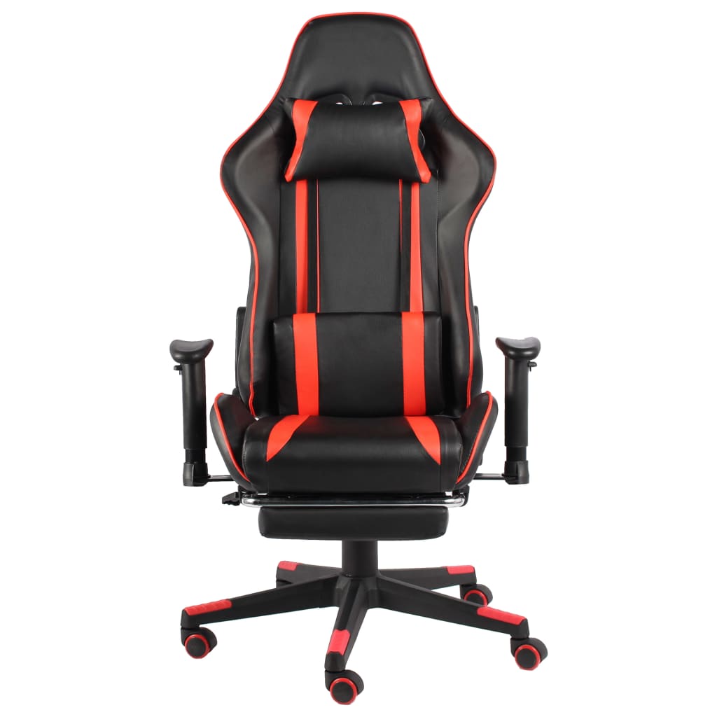 Chaise gamer ergonomique avec repose-pied